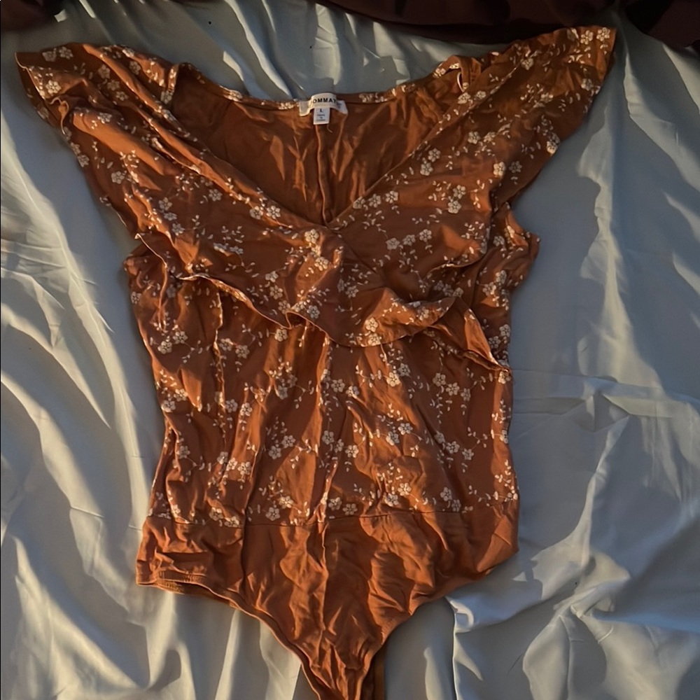 Floral Rust Bodysuit
